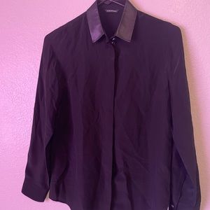 Club Monaco Black Blouse